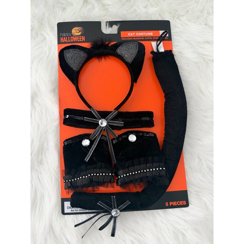 New Cat Costume 5 Pieces size 3+ kids Halloween cat costume kitty